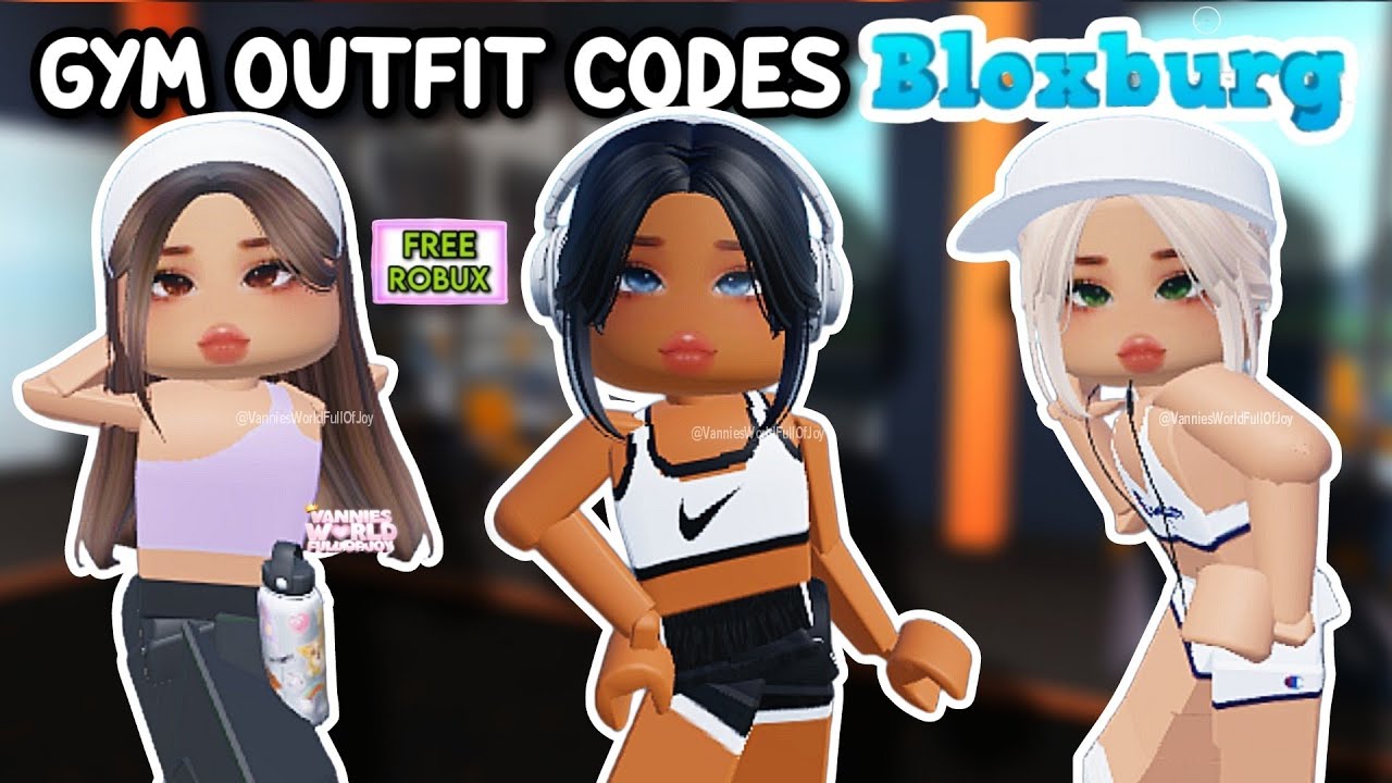 GYM OUTFIT CODES FOR BLOXBURG, BERRY AVENUE & ALL ROBLOX GAMES THAT ...