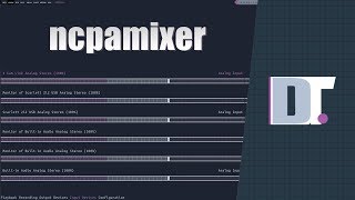 NCurses Pulse Audio Mixer (ncpamixer)