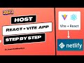 Deploy React + Vite App on Netlify | Easy Hosting Guide
