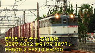 EF65 PF更新色 貨物 EH500 2号機 他 2022.7.11