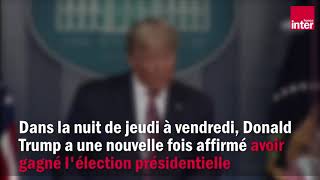 ÉLECTION ÉTATS UNIS interruption des discours de Trump par plusieurs chaînes américaine