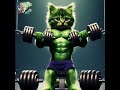 body builder 😺 😺😺#cute cat # short video #viralshorts #cat lover vrj