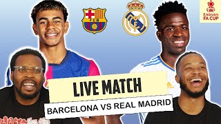 🛑 Barcelona vs Real Madrid | Supercopa de España Final Match Live Watch Along Reaction