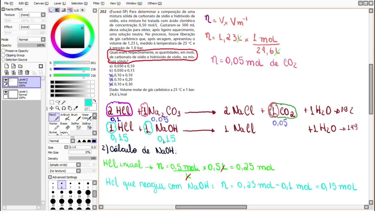 CAP. 01 - EXER. 202 - (Fuvest-SP) Para Determinar A Composição De Uma ...