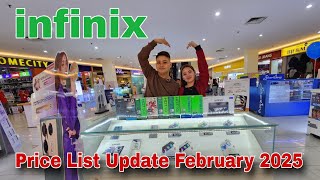 Infinix Price List Update February 2025, Infinix GT 20 Pro 5G, Infinix Hot 50 Series, Smart 9, Xpad