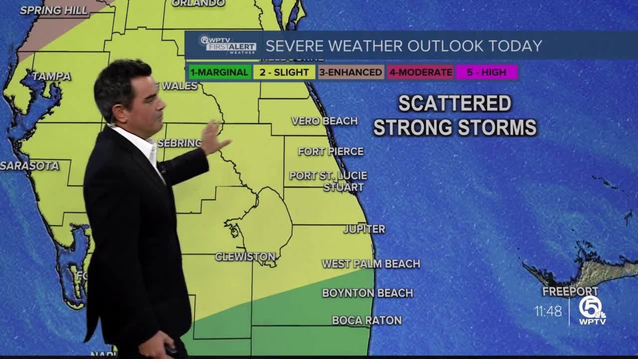 WPTV First Alert Weather Forecast For Afternoon Of Jan. 9, 2024 - YouTube