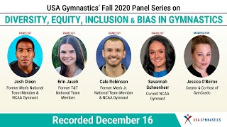 Diversity, Equity, Inclusion & Bias in Gymnastics - Dec  6, 2020 - USA Gymnastics Panel Discussion