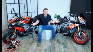 Aprilia Tuono Factory VS RR- Value, Performance, and warning lables!