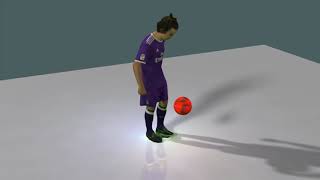 Football player in volumetric capture