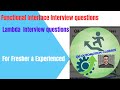 Java 8 Interview Questions | Lambda Interview Questions