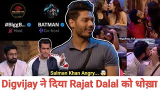 Digvijay ने दिया Rajat dalal को धोखा !! Rajat dalal vs Digvijay !! bigg Boss twitter space video