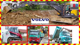 VOLVO ECR235EL, Takeuchi TL8, Mercedes Trucks, Winnenden \u0026 Burgstetten, 2024. #takeuchi #excavator