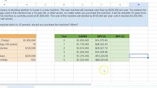 Option to Wait: A Simple Numerical Example