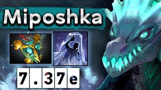 Мипошка на Виверне, большое лечение! - Miposhka Winter Wyvern 7.37 DOTA 2