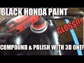 Bringing out ALL the gloss on the Black Honda Accord! Using 3d ONE Hybrid Compound/Polish!