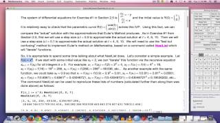 Implementing Euler's Method on Mathematica with NestList