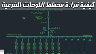 قراءة مخطط اللوحة الفرعية  SLD Of SMDB Normal VS Emergency