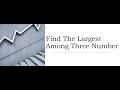 Find the maximum number among three numbers using a lambda
