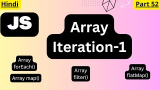 JavaScript Array Iteration tutorial in Hindi@arvindprogramming