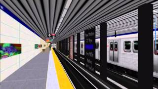 OpenBVE TTC Timelapse: Victoria Park - Bloor-Yonge Station