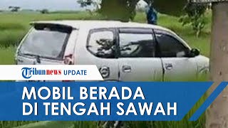 Viral Mobil Tiba-tiba di Tengah Sawah Dikaitkan dengan Kejadian Mistis, Ternyata Kecelakaan Tunggal