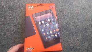 Fire 7 Tablet with Alexa, 7" Display, 8 GB, Punch Red (Unboxing)