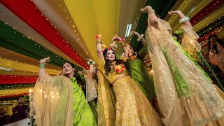 Bride Entry Performance | Jalebi Baby | Sauda Khara Khara | MIM & JOBAER'S HALDI NIGHT