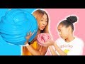 3 gallons of fluffy slime - Kids vs parents giant slime challenge