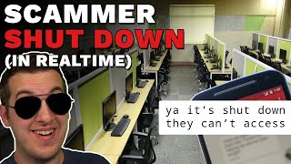 Shutting Down A Scammer In Real Time - Call Center Destroyed!