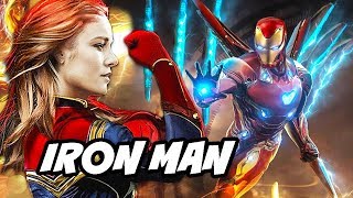 Avengers 4 Iron Man Captain Marvel Easter Egg Scene Breakdown