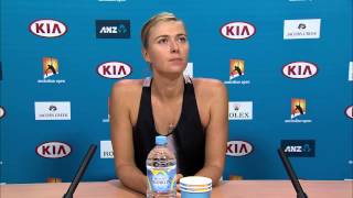 Maria Sharapova press conference - Australian Open 2015
