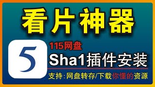 看片神器115网盘sha1协议安装教程，老司机不能错过的好工具，转存/下载无限制，支持sha1链接分享，永久有效