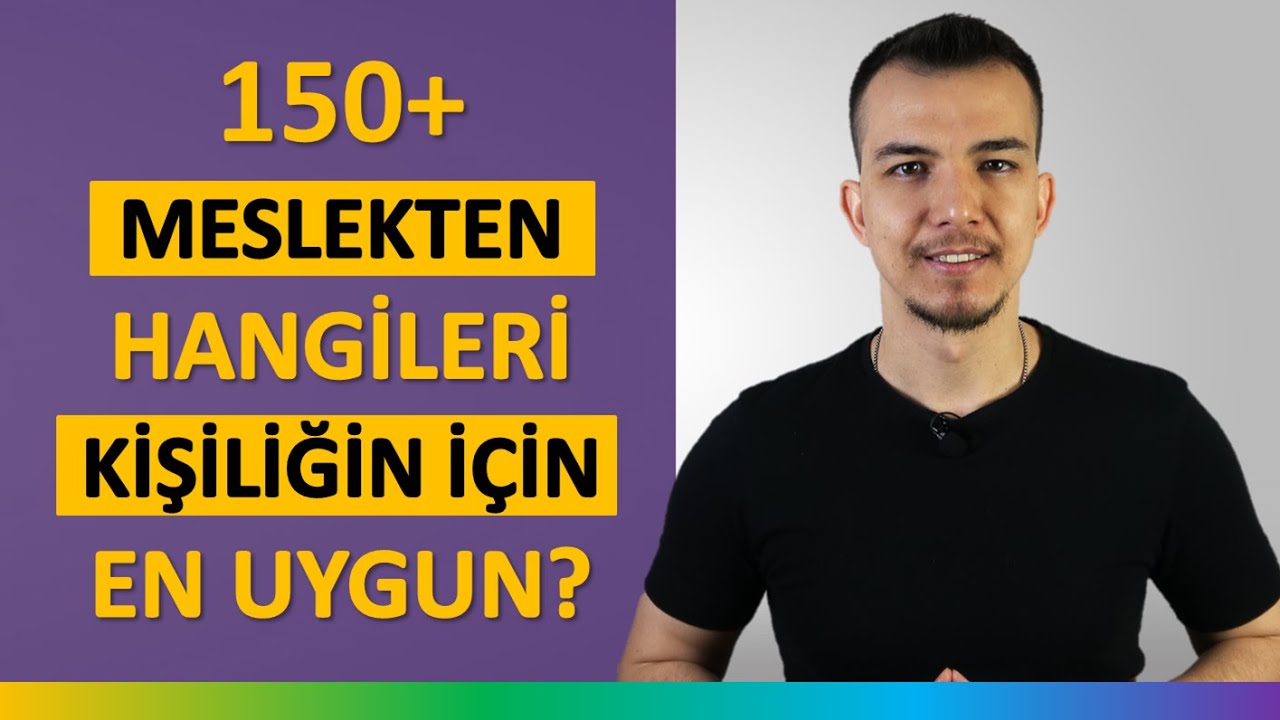 Hangi Mesleği Seçmeliyim? Kişilik Testi Ile Meslek Seçimi - YouTube