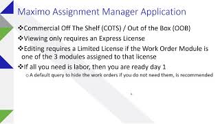 Maximo Assignment Manager - Labor View