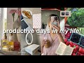 7AM PRODUCTIVE days in my life! 🍓new room decor, vanity organization, healthy habits & shopping!