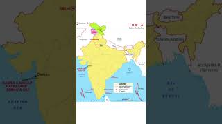 all union territory in map of India