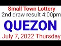 STL - QUEZON July 7, 2022 2ND DRAW RESULT