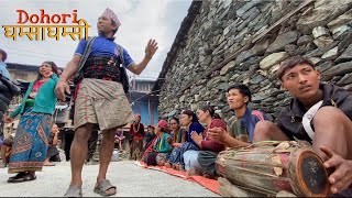 Live dhohori in Takasera rukum east || दोहोरी धम्सा धम्सी तकसेरामा ||  @Dilchanvlogs 🫶