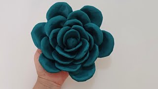 COMO FAZER FLOR DE TECIDO GRANDE,FLORES GRANDES PARA VESTIDO #artesanato #tutorial #trending #diy