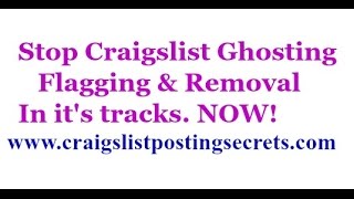 How Do I Stop Craigslist Ghosting & Flagging