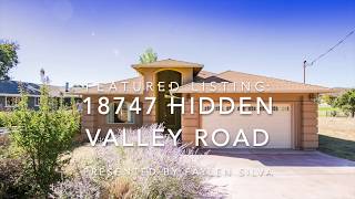 Lake County CA Home For Sale: 18747 Hidden Valley Rd. Hidden Valley Lake, CA 95467