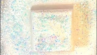 Glitter Bomb + A Bonus Block | Bon Ami| Cornstarch | Gym Chalk Crush| ASMR