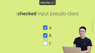:checked CSS pseudo-class selector - 🚀 Exercise- CSS selectors #css #CSSselectors