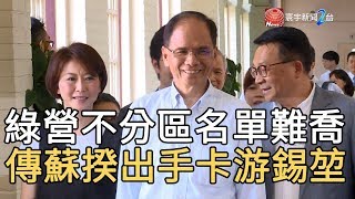 綠營不分區名單難喬 傳蘇揆出手卡游錫堃｜寰宇新聞20191114