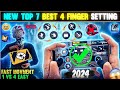 2024 New Top 7 Best 4 Finger Custom Hud Free Fire ⚡{MOVMENT+HEADSHOT}4 Finger Custom Hud Free Fire 🔥