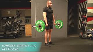 RUMUŃSKI MARTWY CIĄG ZE SZTANGĄ | Romanian deadlift