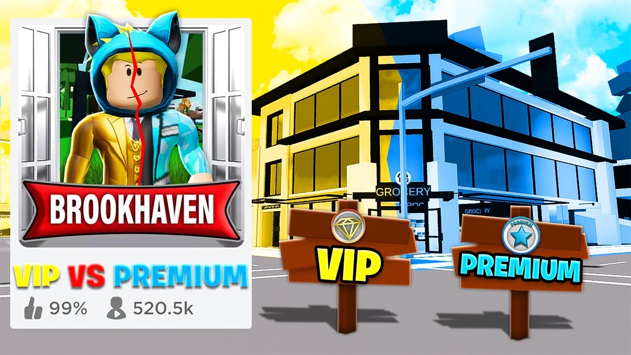 Stworzyłem Podróbkę Brookhaven Vip Vs Premium Youtube