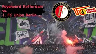 Feyenoord Rotterdam vs. 1. FC Union Berlin 21.10.2021 ultras pyro choreo