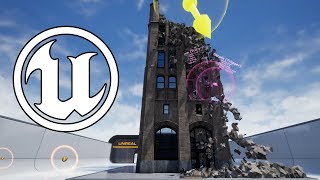 Unreal Engine 4.23 : Chaos Destruction Demonstration Project