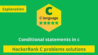HackerRank Conditional Statements in C problem solution | C Problems Solutions | Programmingoneonone